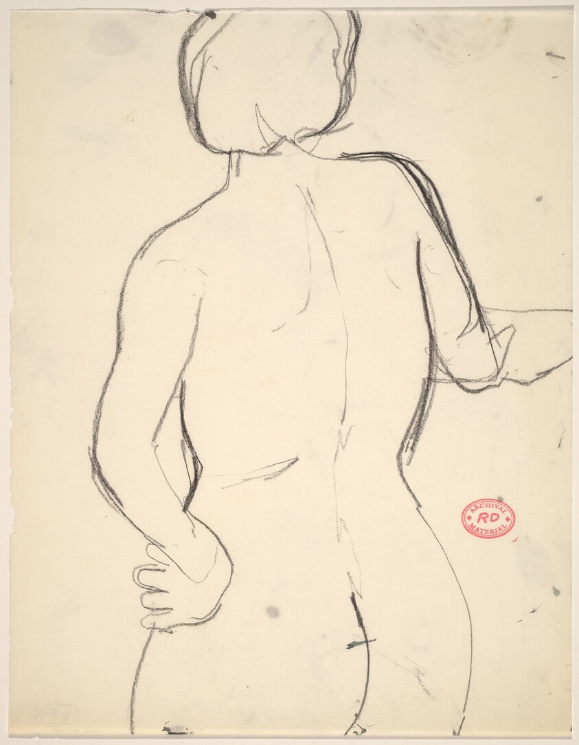 Untitled [back of female nude: head to buttocks]
