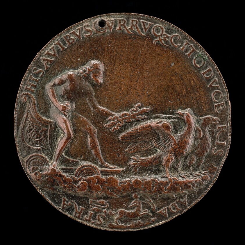 Jupiter in a Car Drawn by Eagles [reverse]