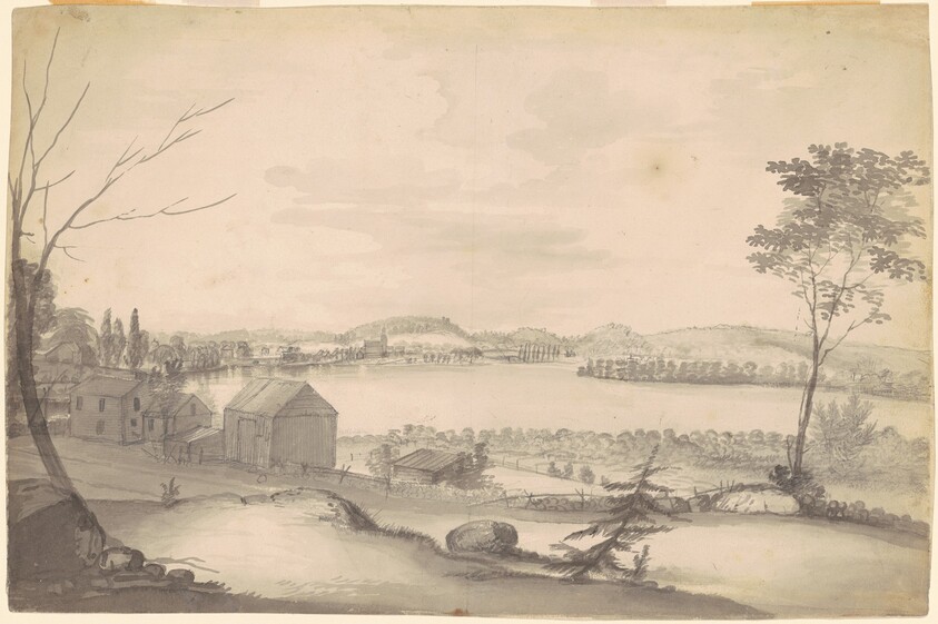Study for "View of Springfield on the Connecticut River"