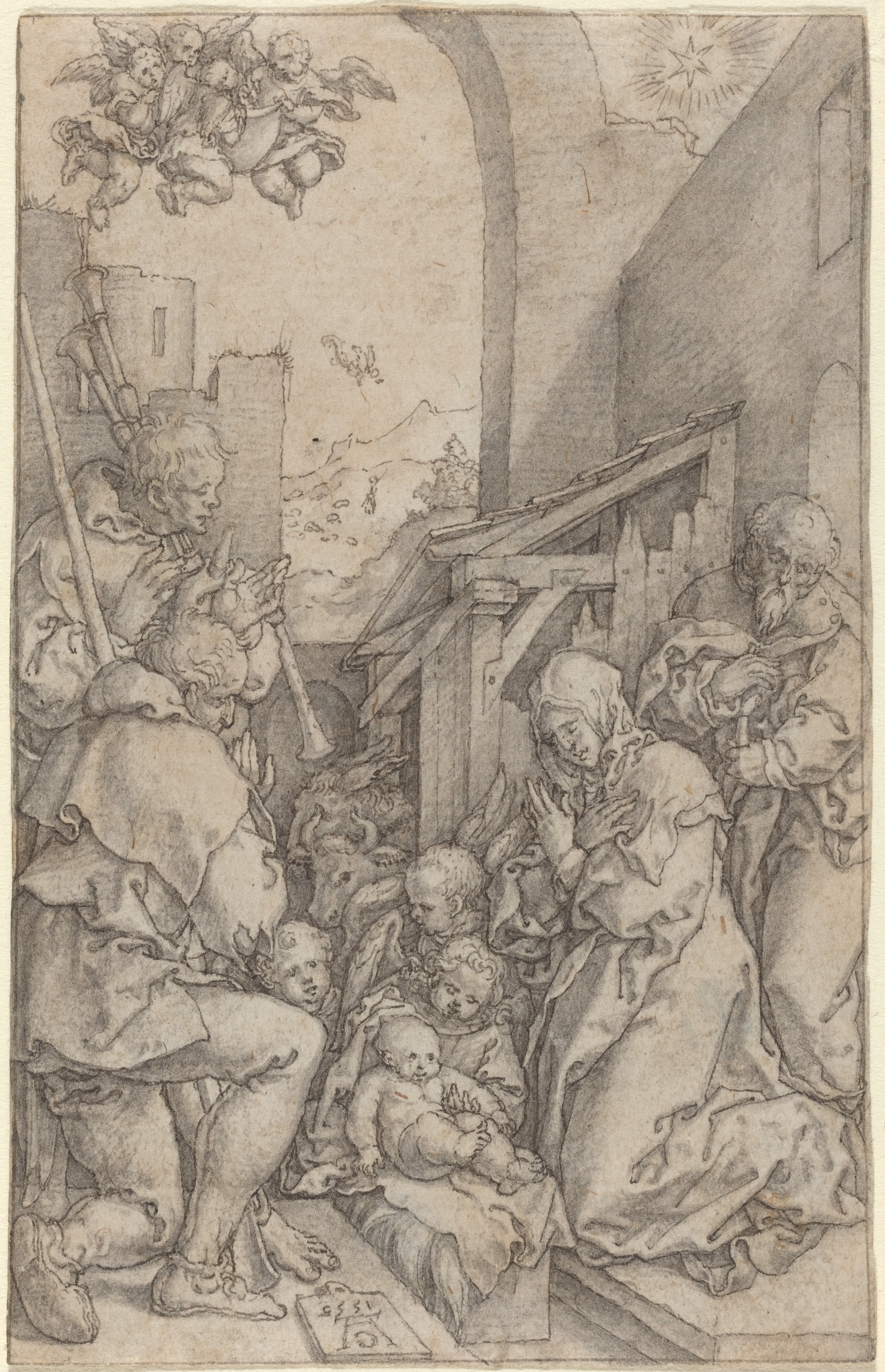 The Virgin with the Child on the Crescent by Heinrich Aldegrever
