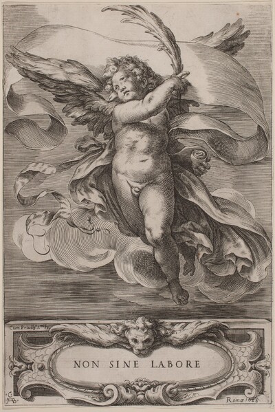 An Allegorical Figure: Non sine labore