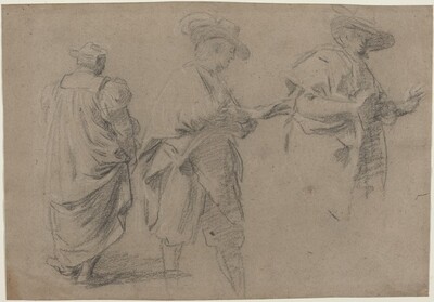 A Judge and Two Gentlemen Lawyers, Attributed to Eustache Le Sueur