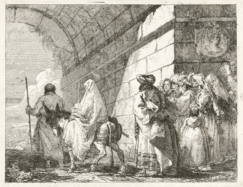 The Holy Family Passes under a City Arch