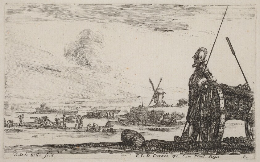 Soldier in Armor and a Cannon