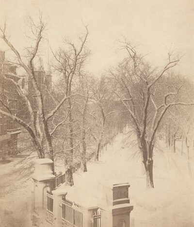 Boston Common Snow Scene