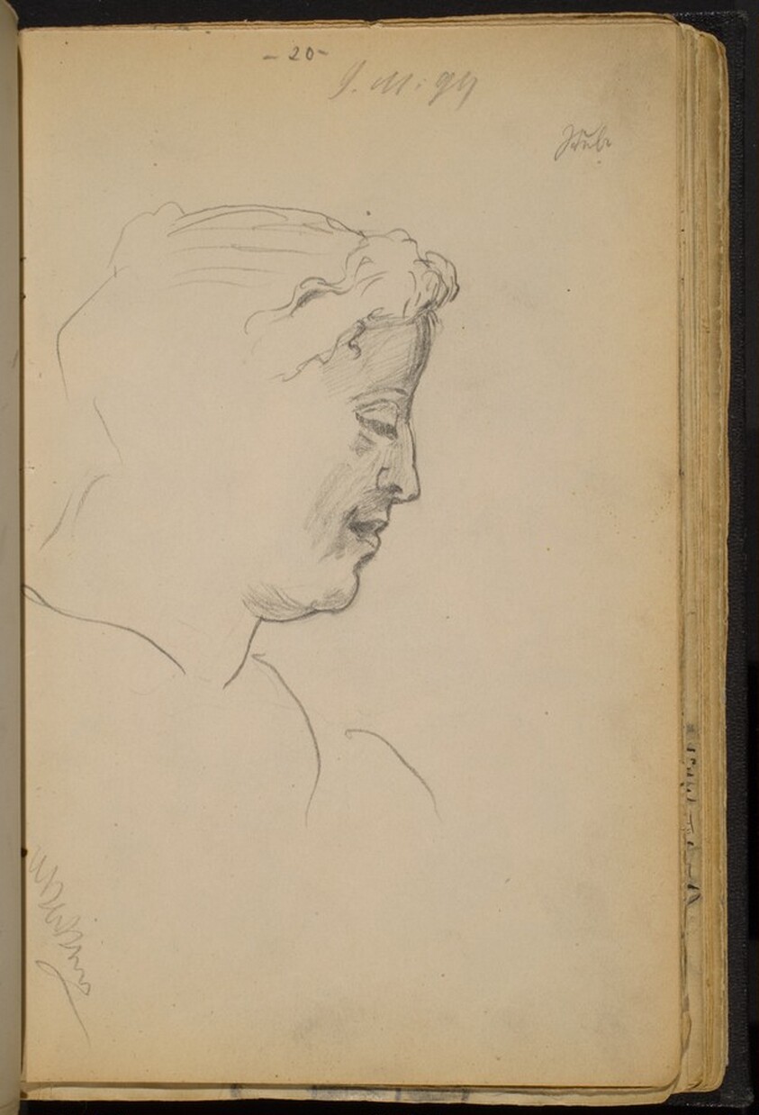 Woman's Profile to the Right