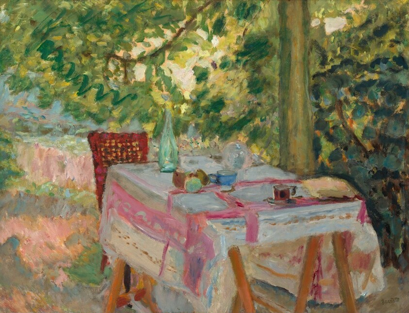 Table Set in a Garden