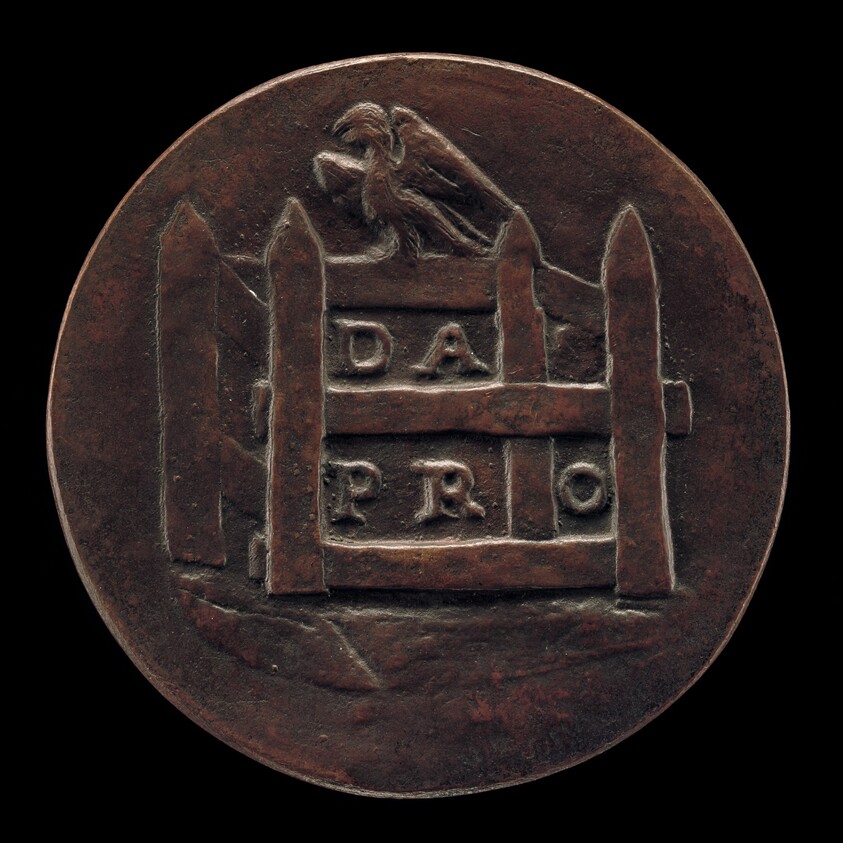 Enclosure and a Bird of Prey above [reverse]