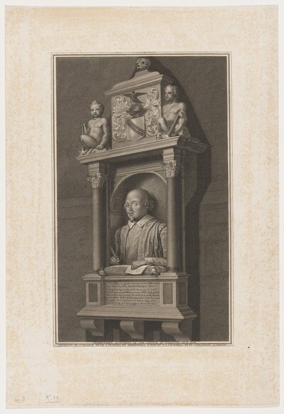 Shakespeare Monument in Church at Stratford-on-Avon