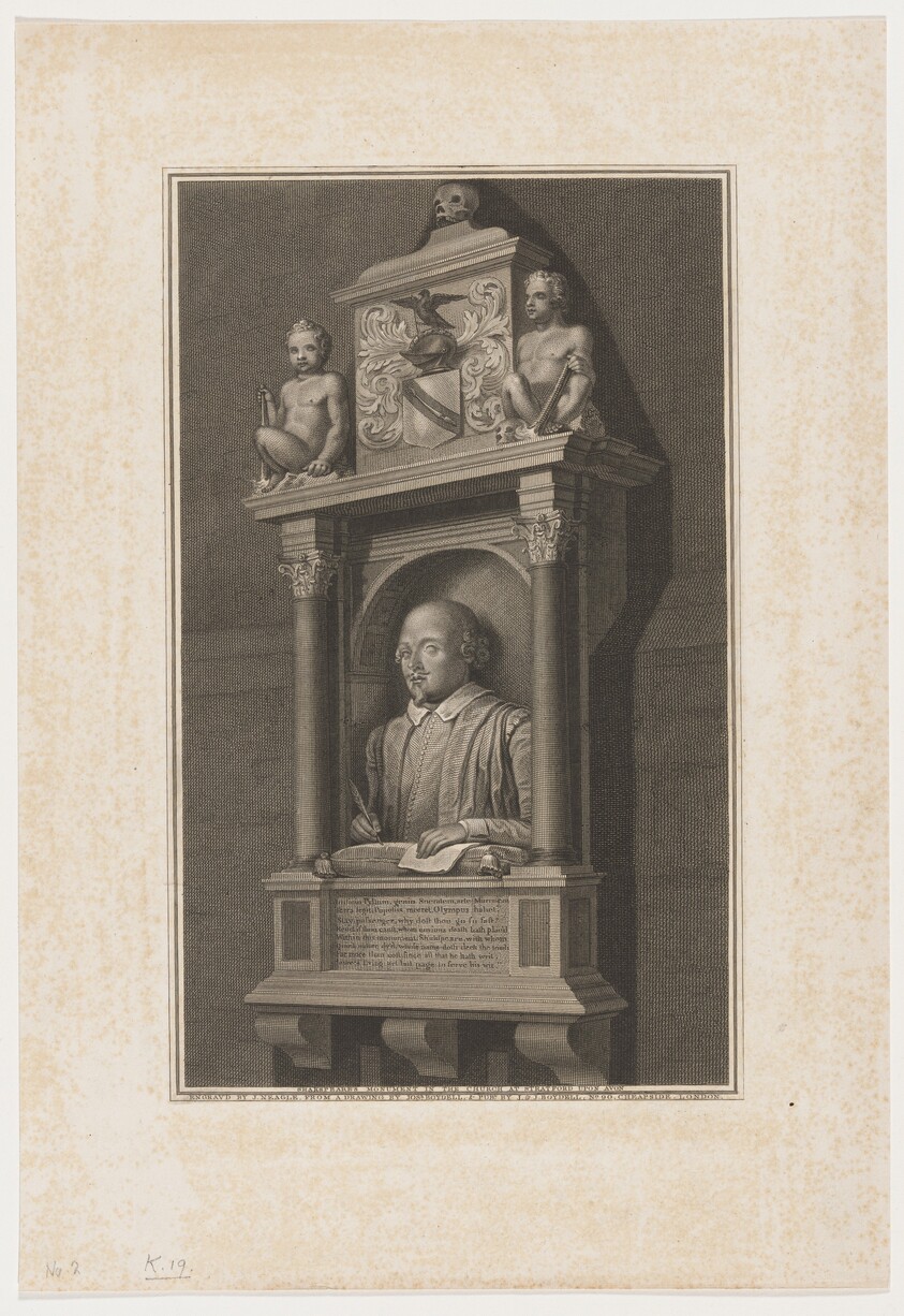 Shakespeare Monument in Church at Stratford-on-Avon