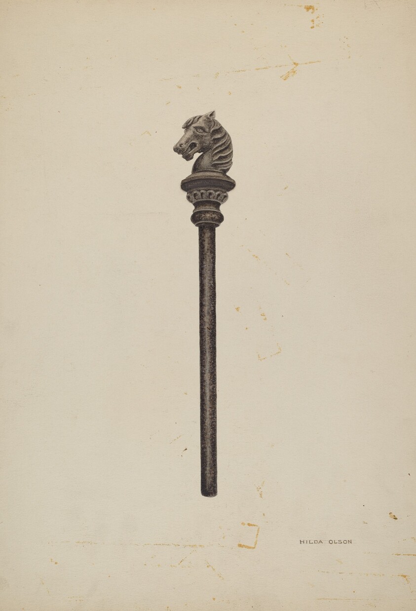 Horse Head Hitching Post