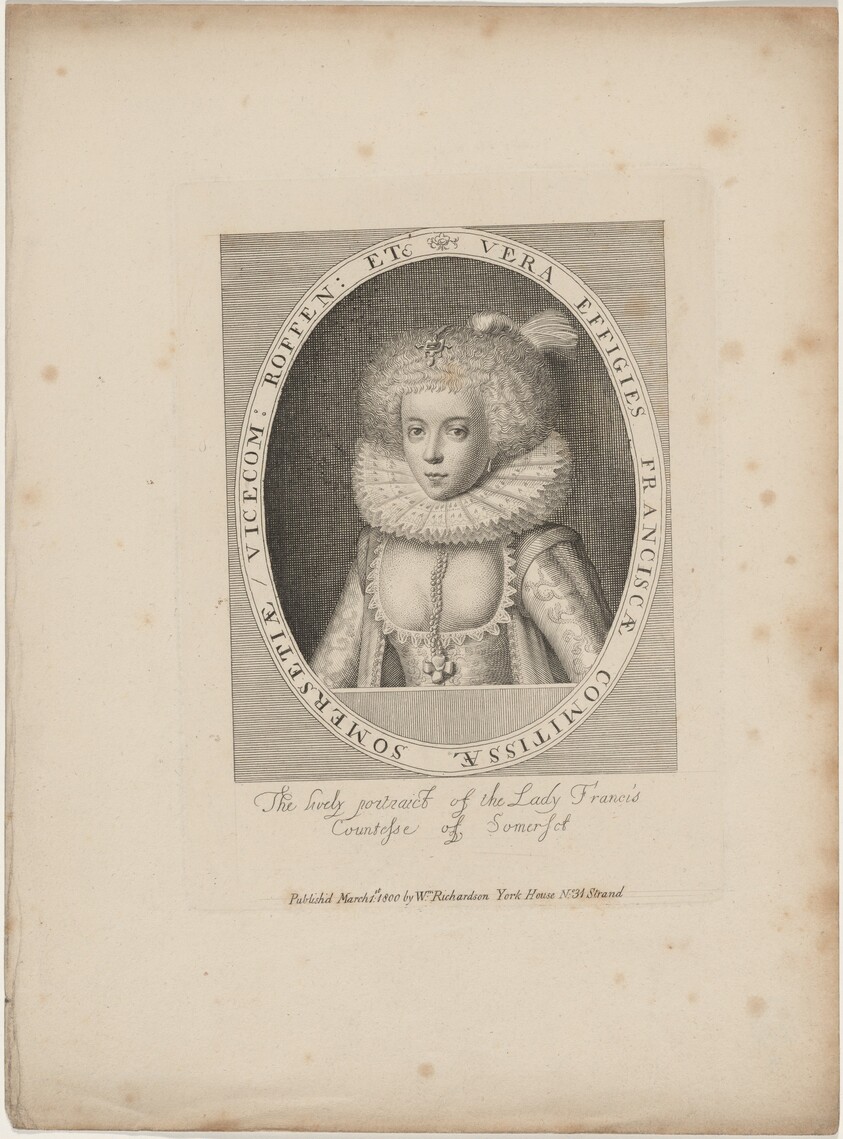 Lady Frances Howard, Countess of Somerset