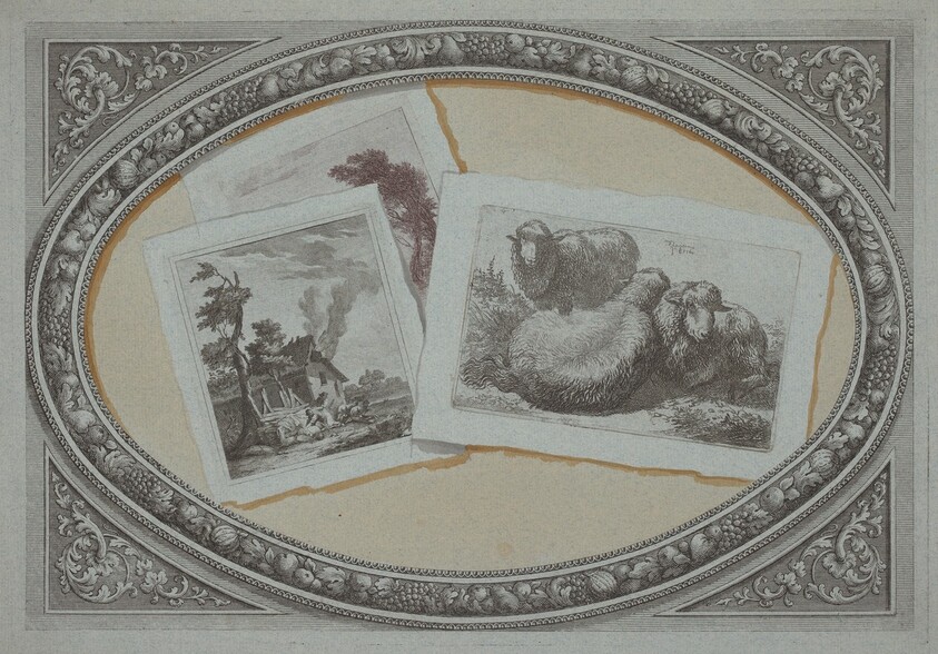 Trompe l'Oeil: Landscapes and Sheep, Using Original Copperplates