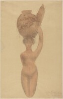 Nude Woman Carrying Vase on Head, Auguste Rodin, 1909