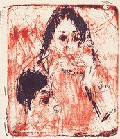 Harmonica Player, Ernst Ludwig Kirchner, 1919