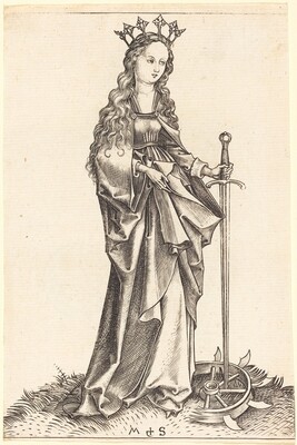 Saint Catherine of Alexandria, Мартин Шонгауэр, ок. 1480/1490