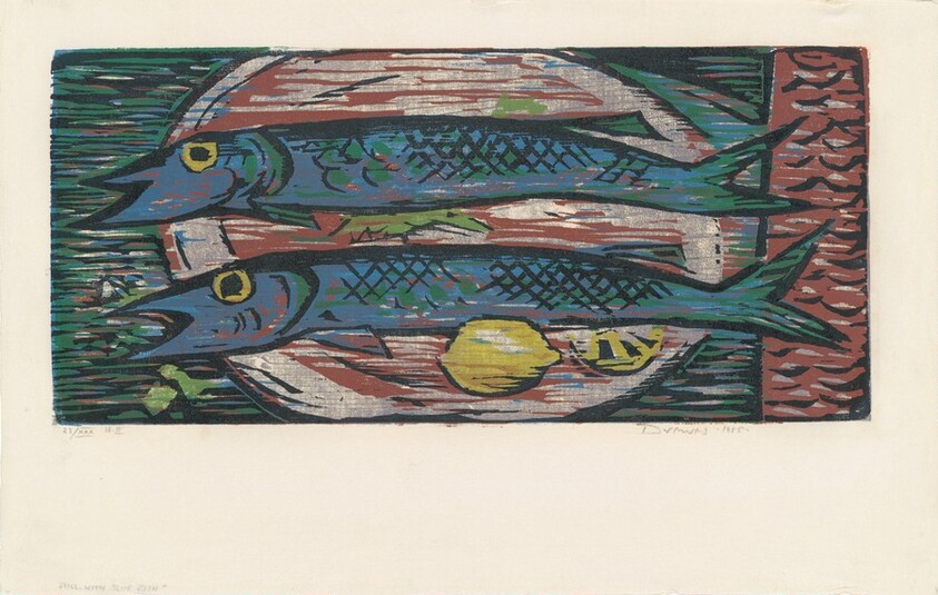 Still Life with Blue Fish