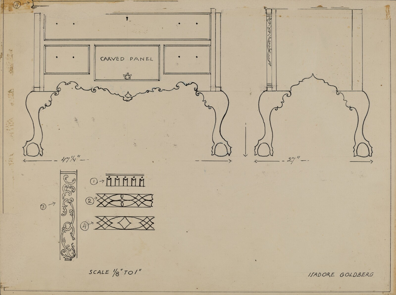 Highboy, Isadore Goldberg, 1935/1942