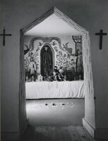 Interior, Penitente Morada, Abiquiu, Northern New Mexico, Ansel Adams, c. 1930