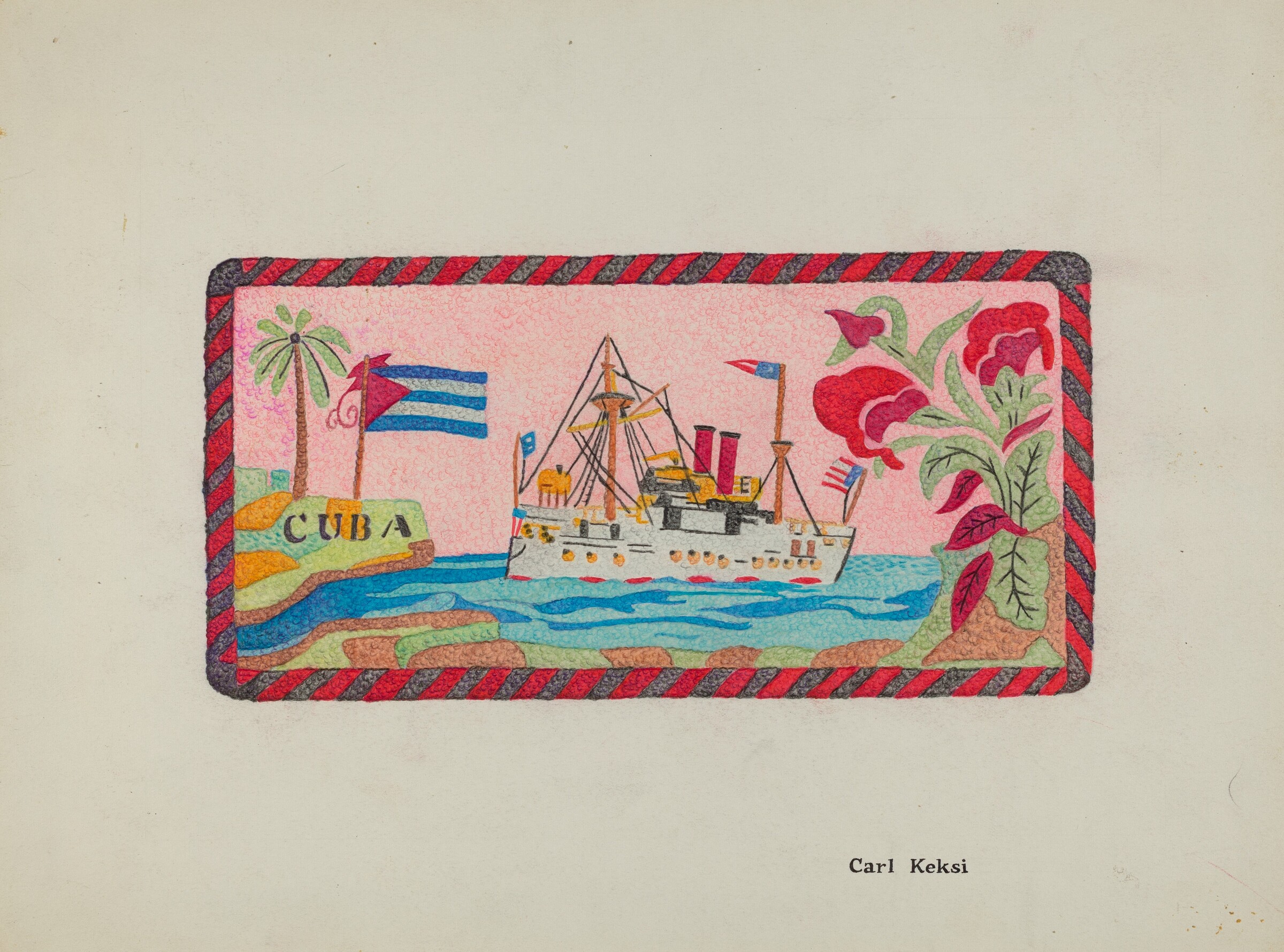 Hooked Rug, Carl Keksi, c. 1936
