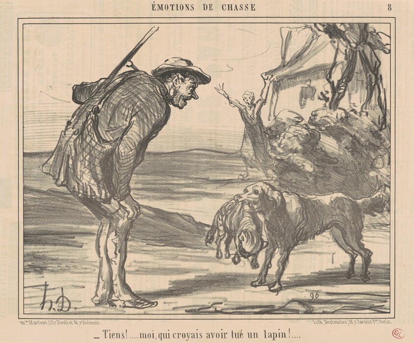 Tiens! Moi, croyais avoir tué un lapin! ...