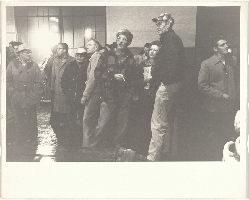 Men in garage--Gallup, New Mexico