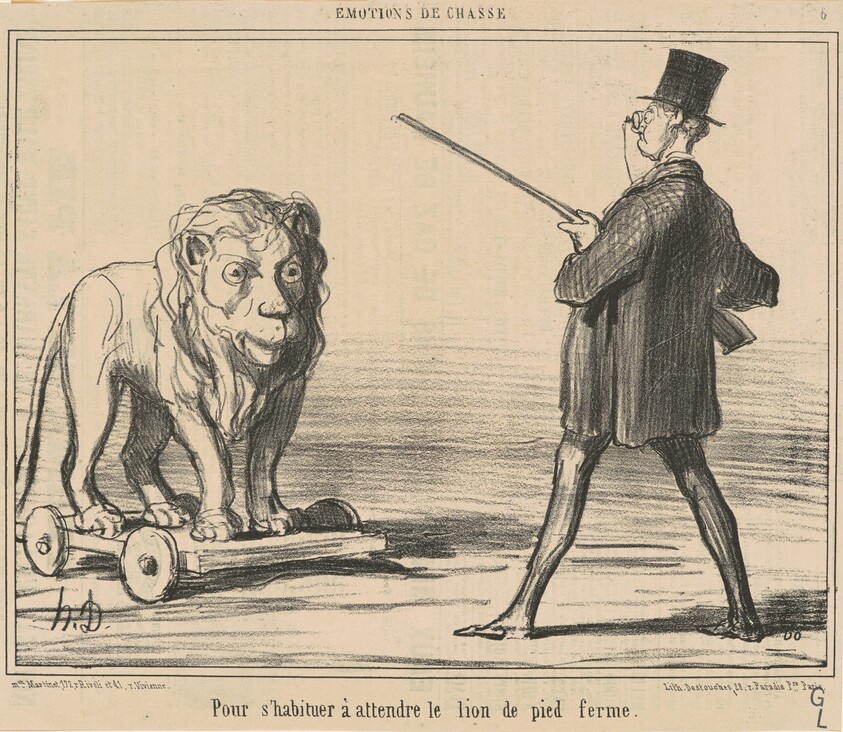Pour s'habiteur a attendre le lion ...