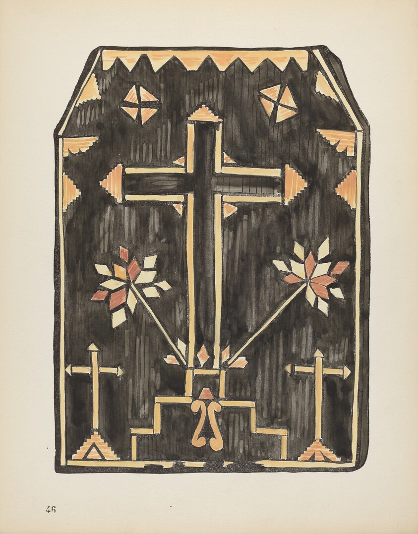 Plate 46: Straw Applique Design: From Portfolio "Spanish Colonial Designs of New Mexico"