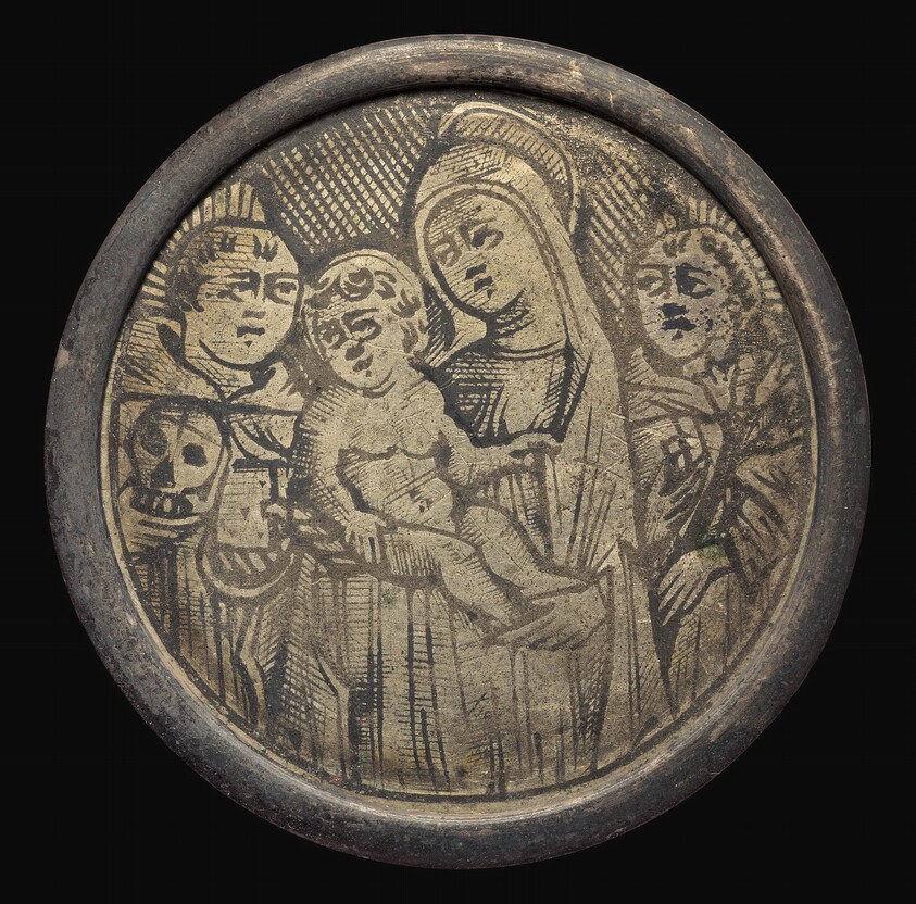 Madonna and Child with Two Monastic Saints