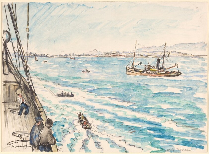 Entering the Piraeus