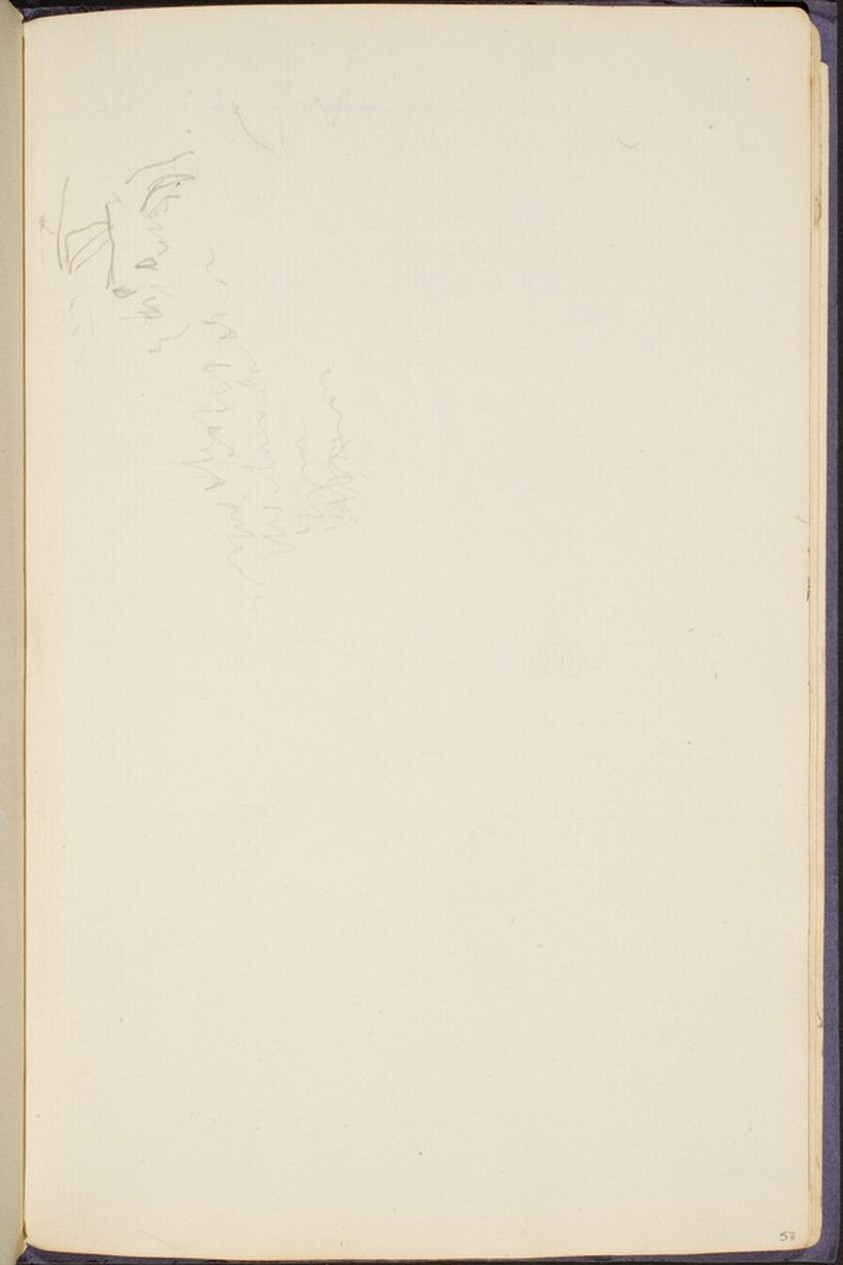 flüchtiges Gesicht  (Sketch of a Face) [p. 53]