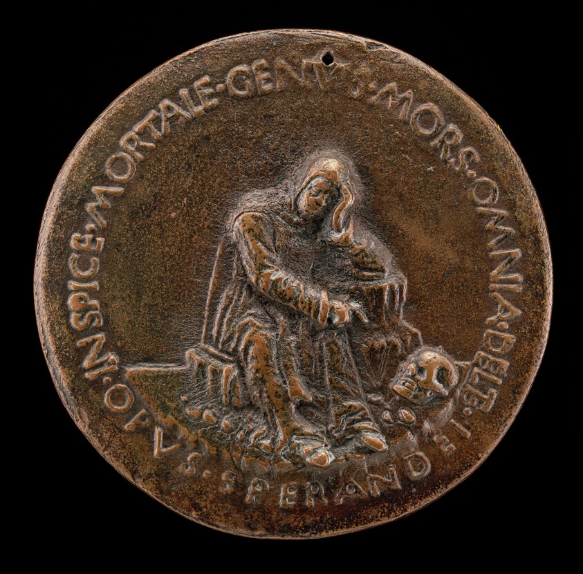 Fra Cesario Seated on a Rock [reverse]