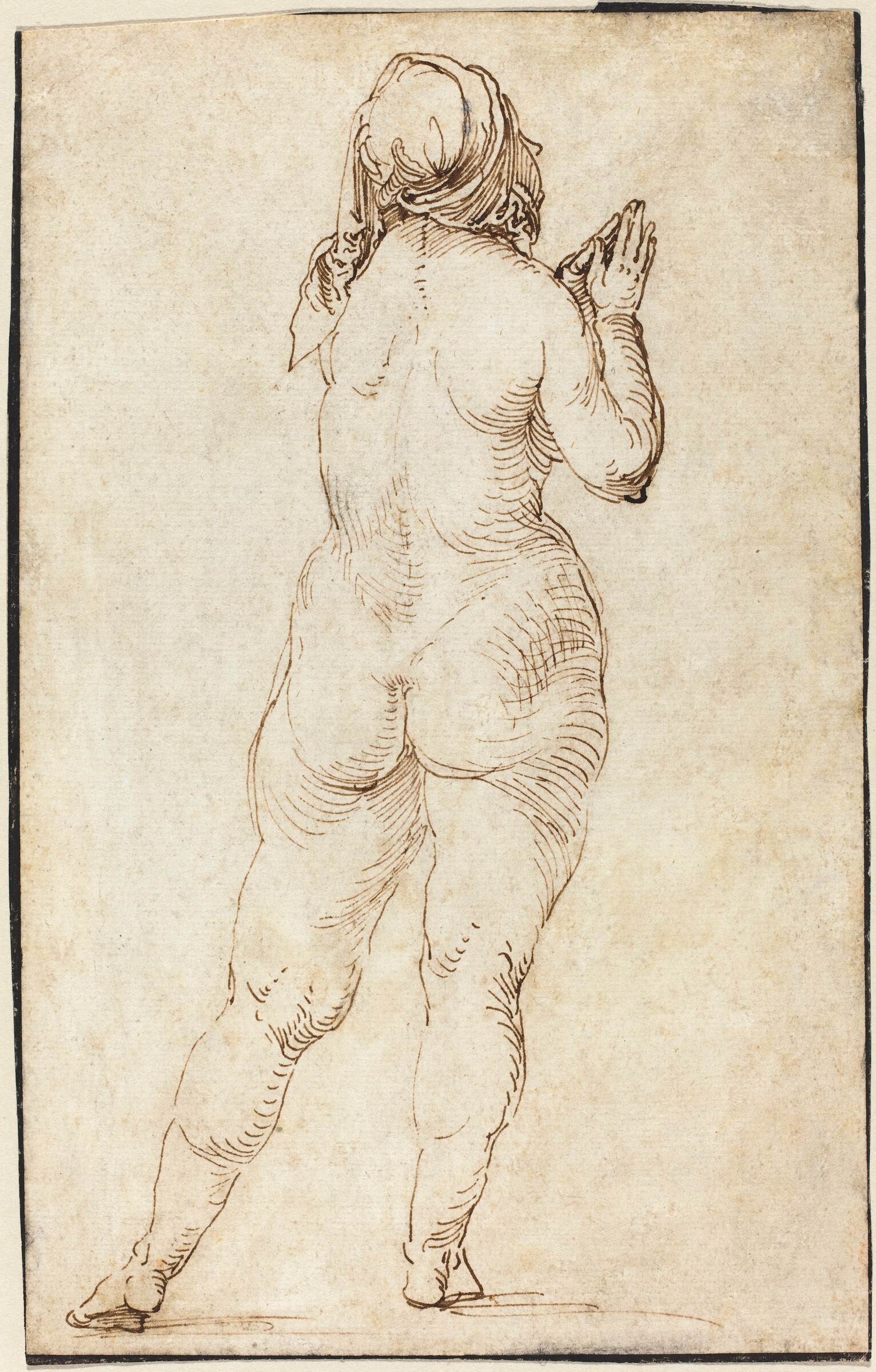 Female Nude Praying, Albrecht Dürer, 1497/1500