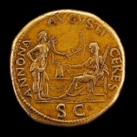 Ceres and Annona [reverse], Giovanni da Cavino, mid 16th century