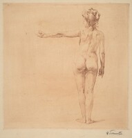 Nude with Outstretched Arm, Ferdinand Schmutzer