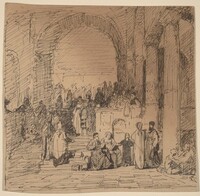 Study after Old Master, Elihu Vedder, c. 1858