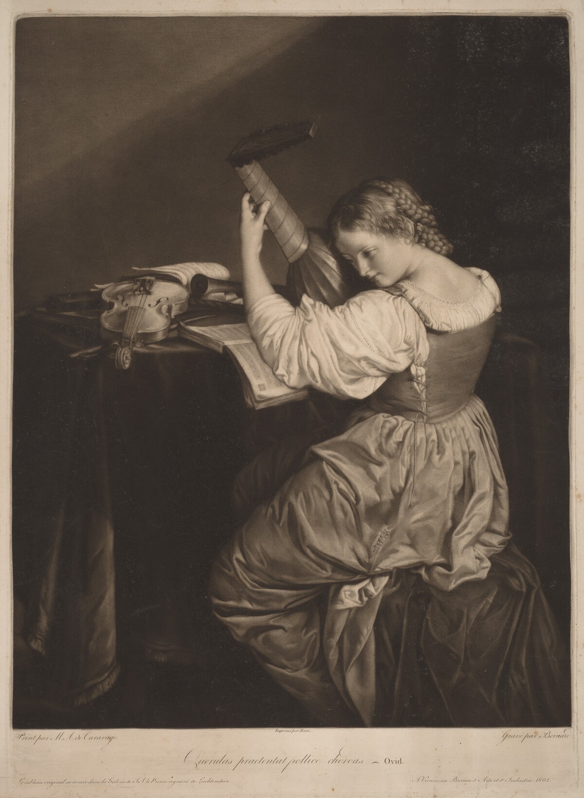 Querulas praetentat pollice cordas (The Lute Player)