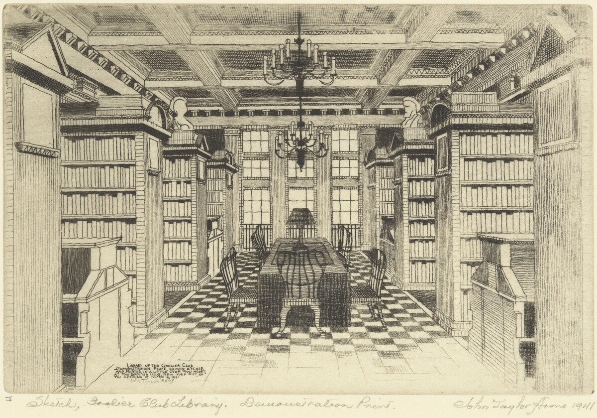 The Grolier Club Library (Sketch)