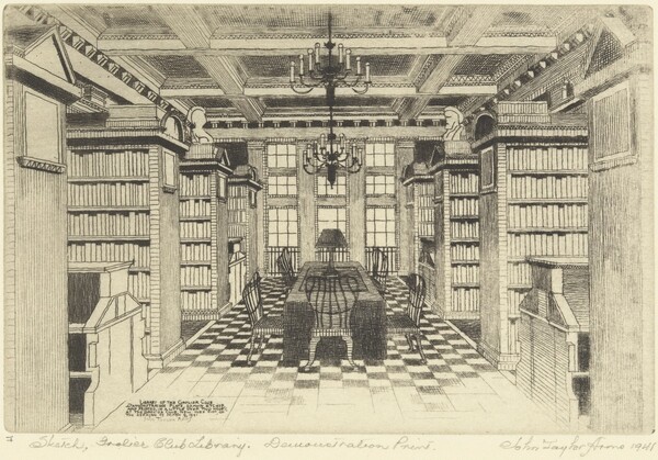 The Grolier Club Library (Sketch)