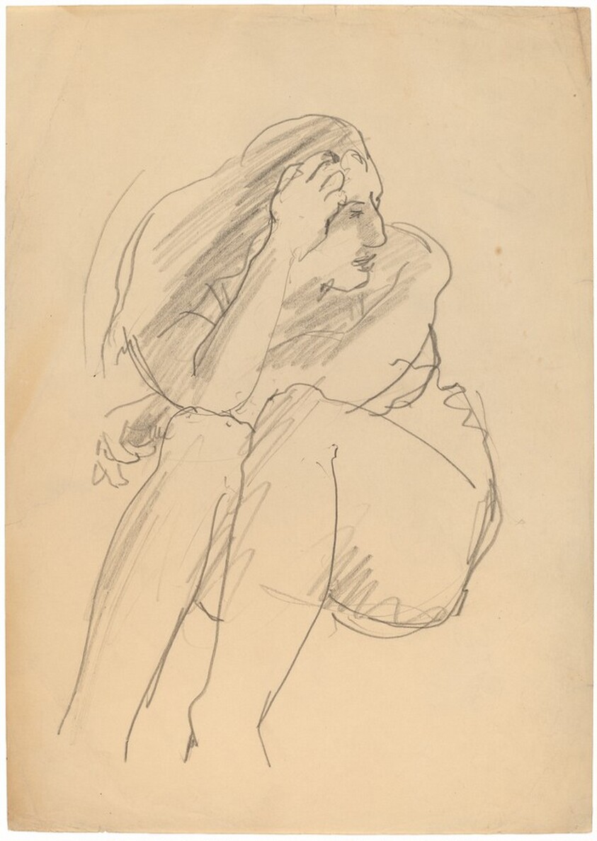 Seated Woman Looking Right