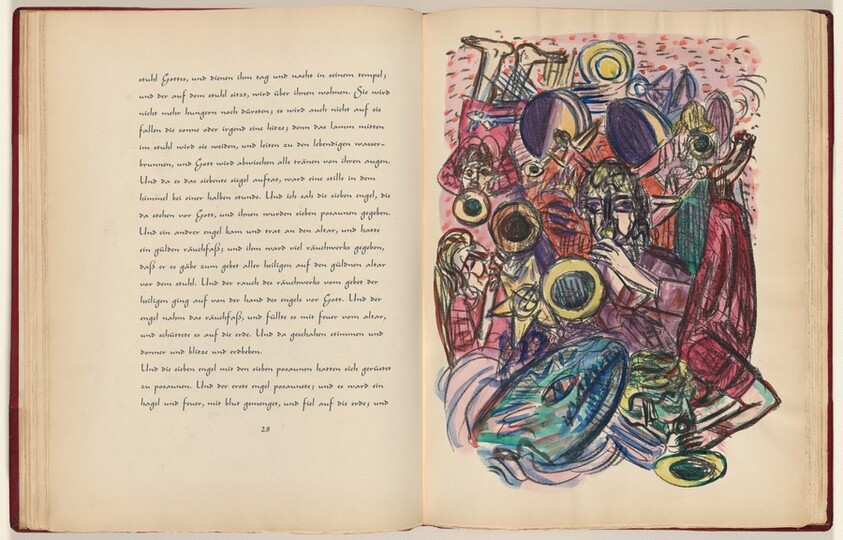 Johannes, Offenbarung, Kapitel 8, Vers 2 (John, Revelation, Chapter 8, Verse 2) (plate, page 29) from Apokalypse (Apocalypse)