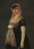 Young Lady Wearing a Mantilla and Basquina, Francisco Goya, c. 1800/1805
