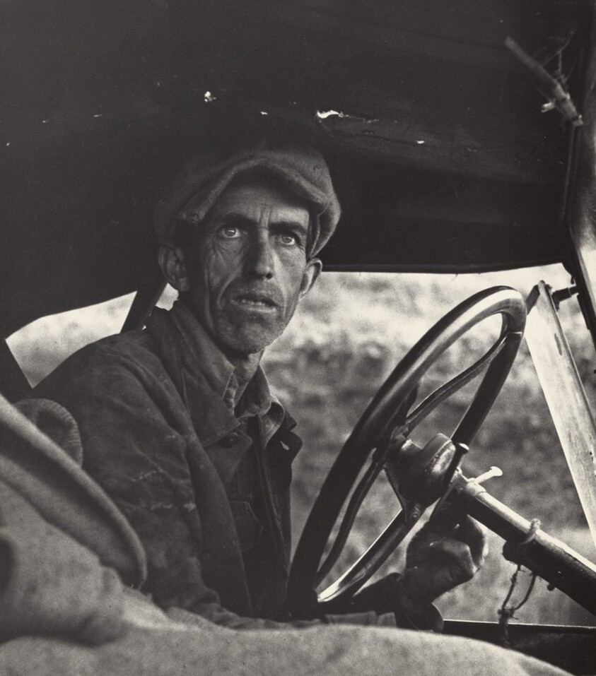 Once a Missouri farmer, now a migratory farm laborer. San Joaquin Valley, California
