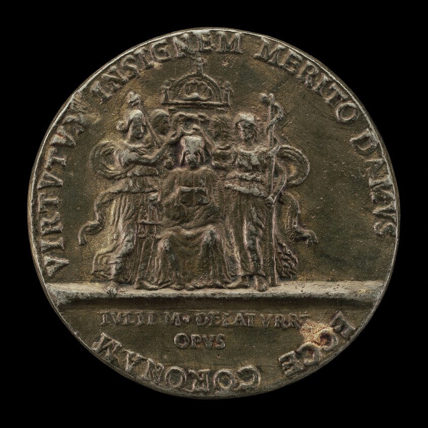 Daniele Renier Enthroned among the Four Cardinal Virtues [reverse]