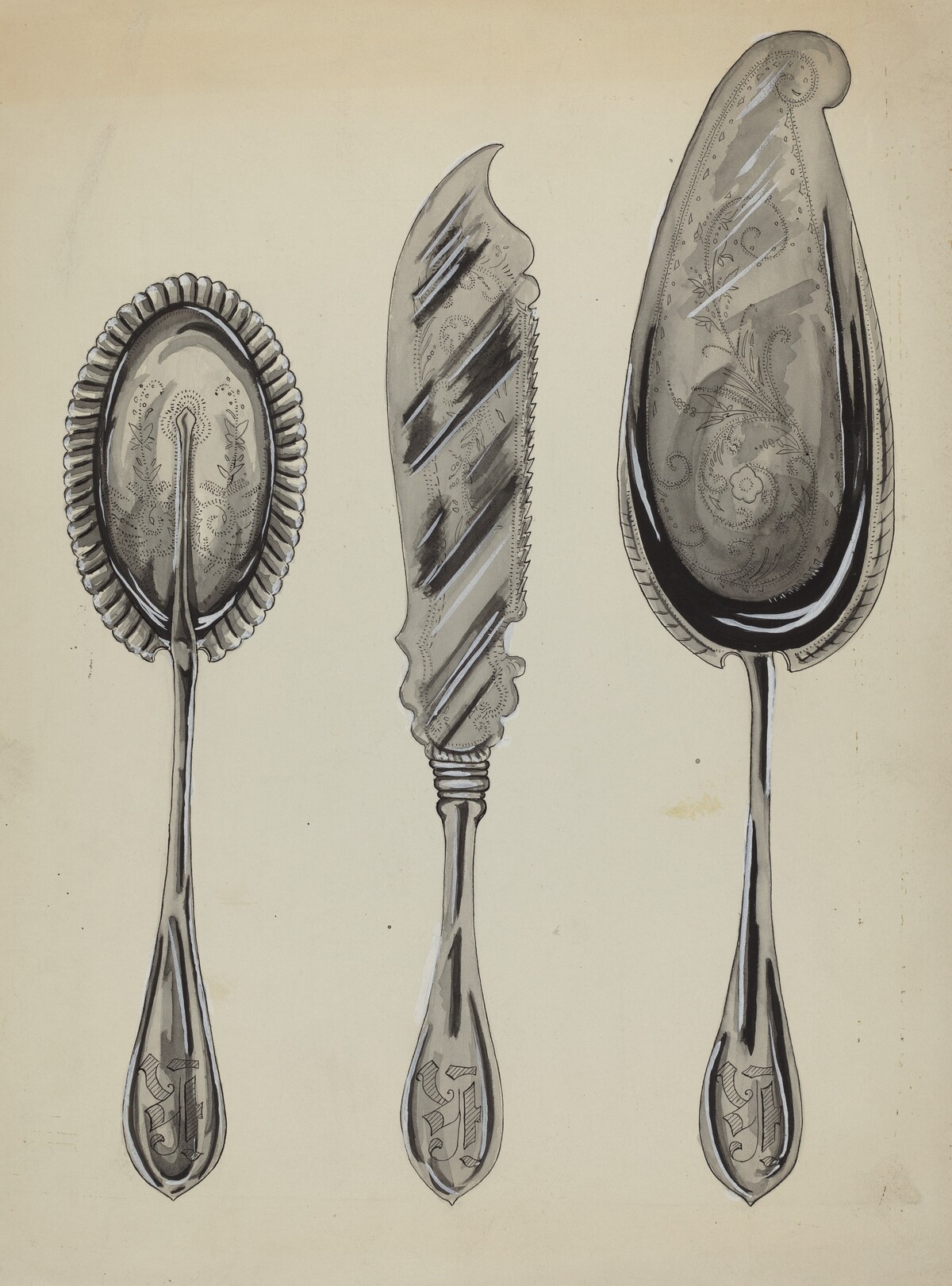 Silver Serving Set