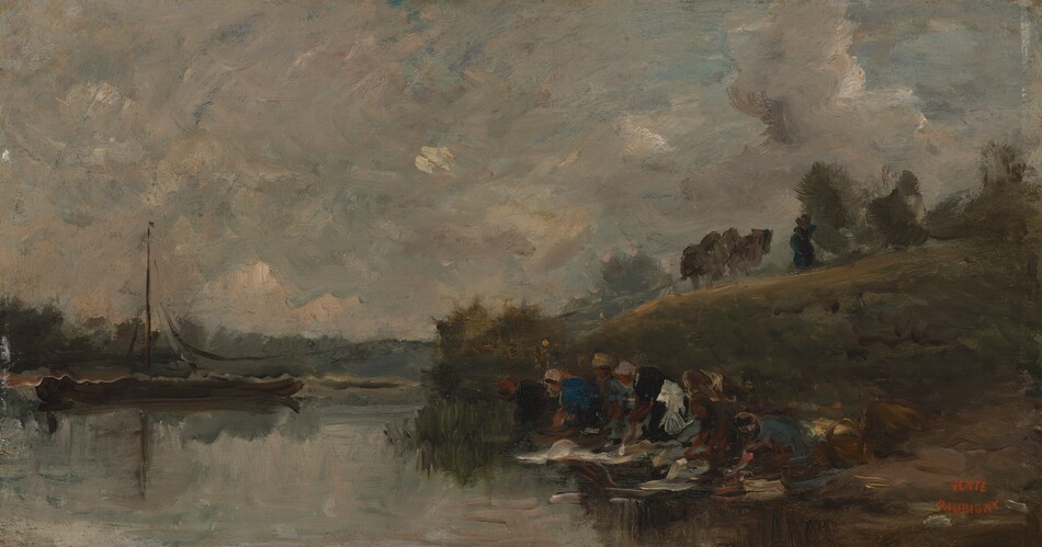 Sunset on the River by Charles-François Daubigny