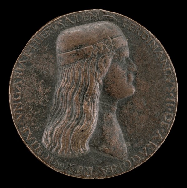 Ferdinand II of Aragon, died 1496, Prince of Capua and King of Naples 1495 [obverse]