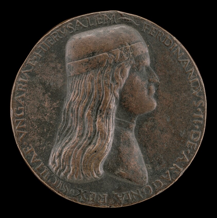 Ferdinand II of Aragon, died 1496, Prince of Capua and King of Naples 1495 [obverse]