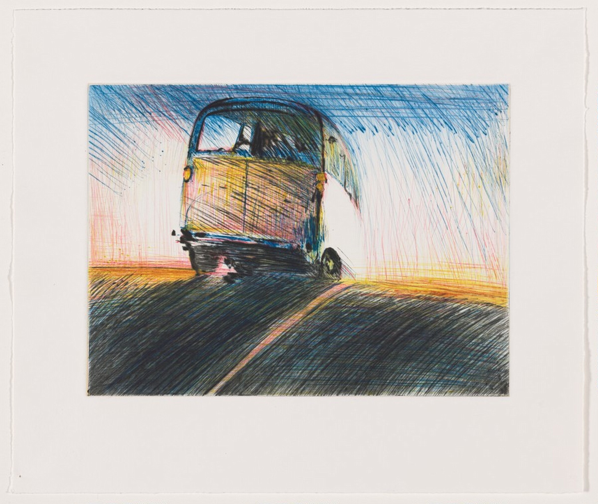 Van [working proof 18], Wayne Thiebaud, 1988