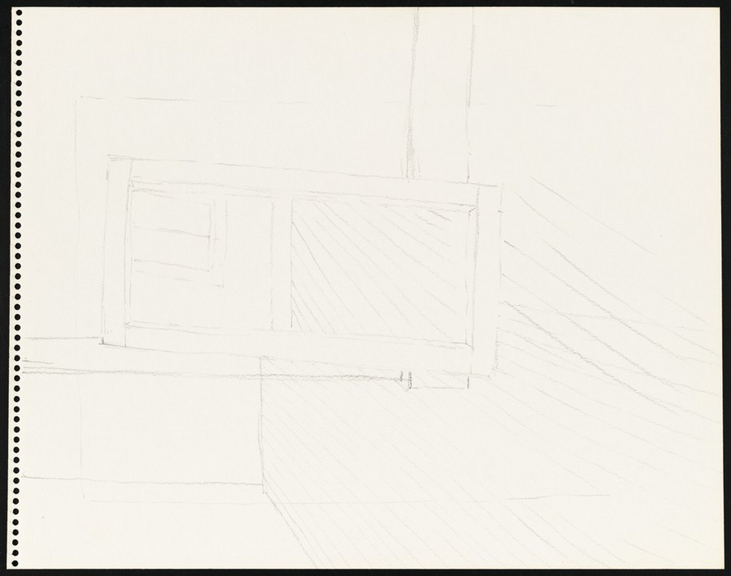 Untitled (Studio Corner) [verso], Sylvia Plimack Mangold, 1972